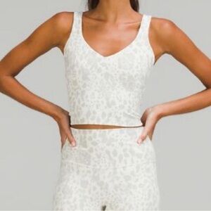 White Leopard Lululemon Align Tank